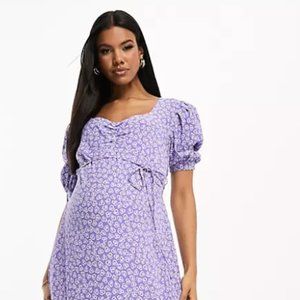 Nobody's Child Lilac Maternity Rosie Midi Dress